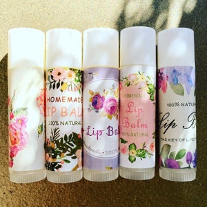 Natural Beeswax Lip Balm with Essential Oils
