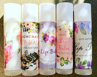 Natural Beeswax Lip Balm with Essential Oils