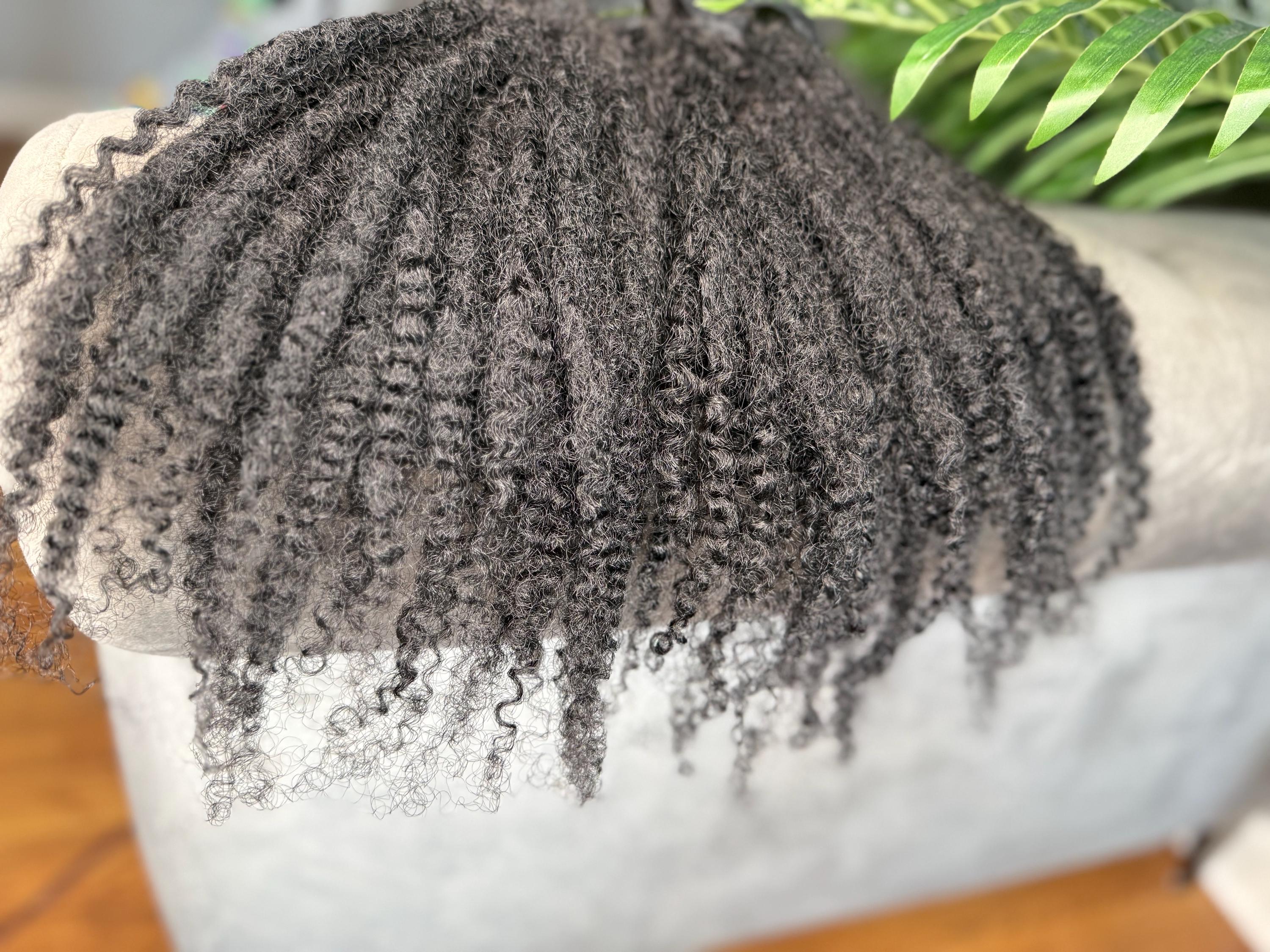 Human Hair Loc Extensions With Curly Ends| 20 Locs per Bundle - Etsy