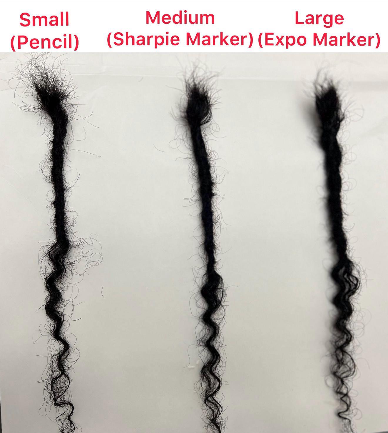 Human Hair Loc Extensions With Curly Ends| 20 Locs per Bundle - Etsy