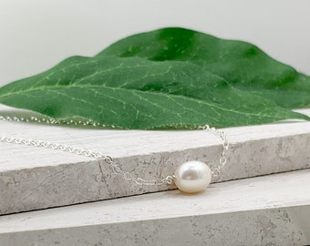 Pearl Necklace in Sterling Silver or Gold Filled