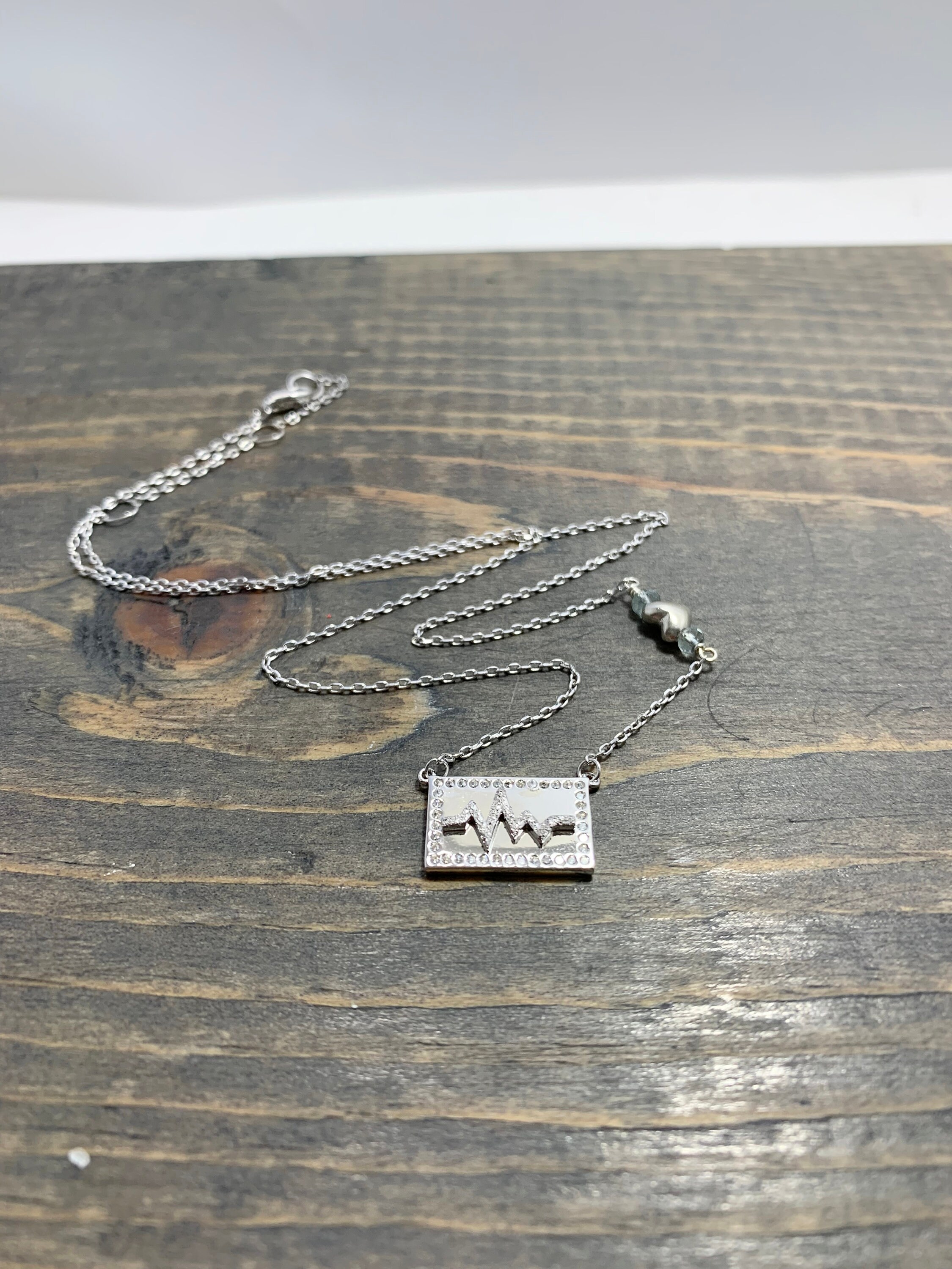 Colorado Necklace, Silver Mountain Jewelry, Colorado State Pendant