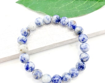 Sodalite Bracelet, Healing Crystal Jewelry