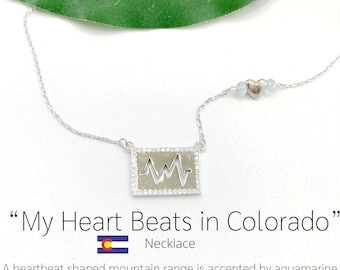 My Heart Beats in Colorado Necklace