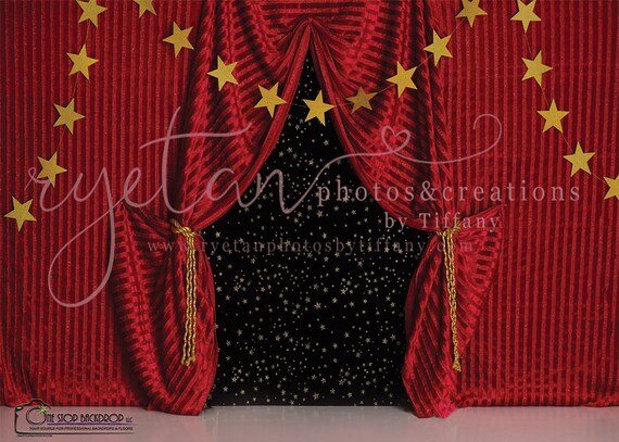 Circus Tent Curtain Backdrop Rtp002 On Glare Free Vinyl 7 Wide By 5 Tall