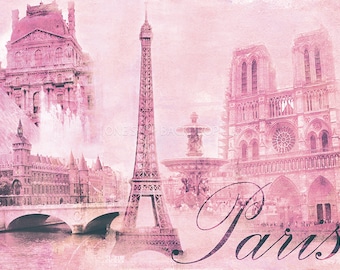 Paris in Pink GRL002  Backdrop