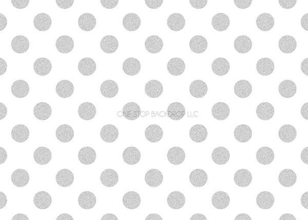 Silver Glitter Dots Backdrop Glare Free Vinyl 7' Wide by Etsy