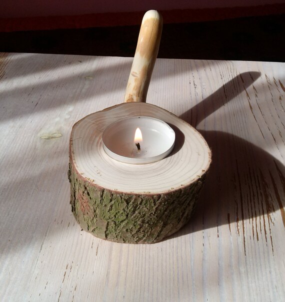 Conjunto De 2 Madera Candelero Portavelas Vela Adhesivo Cristal No Incluido