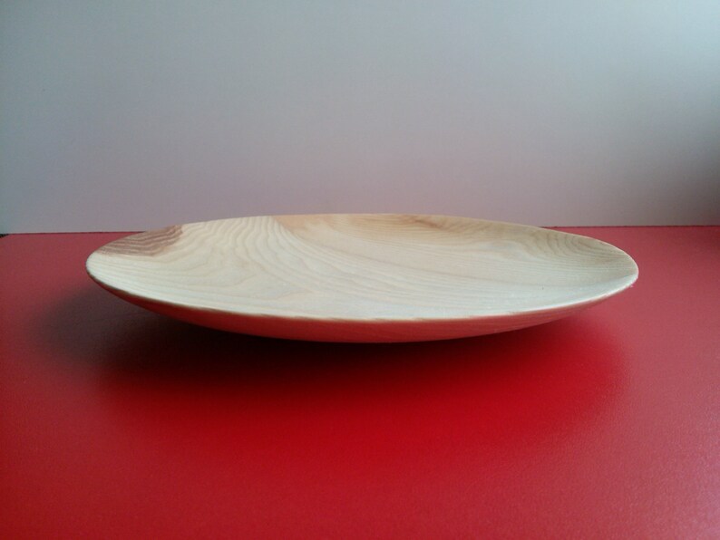 Ecofriendly Wooden Plate Natural Ash Wooden Plate Hand Made Etsy