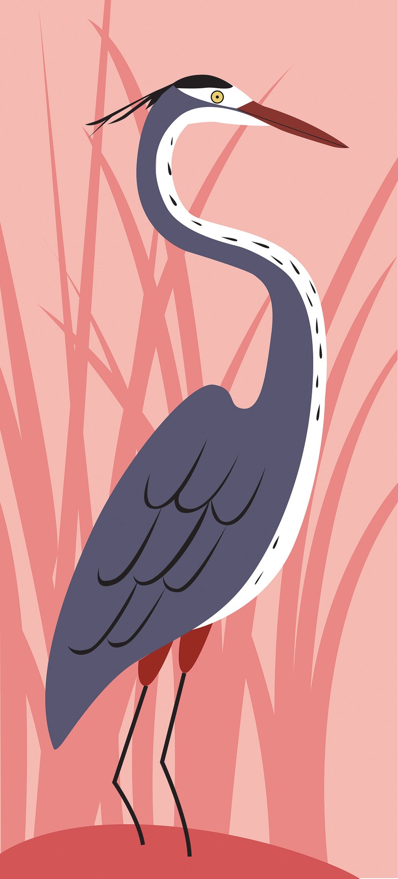 Downloadable Digital Ultra Punch Needle Pattern of Great Blue Heron image 3