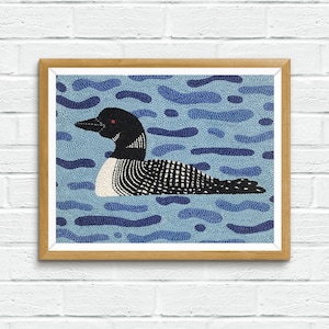 Downloadable Digital Pattern Ultra Punch Needle Loon Picture