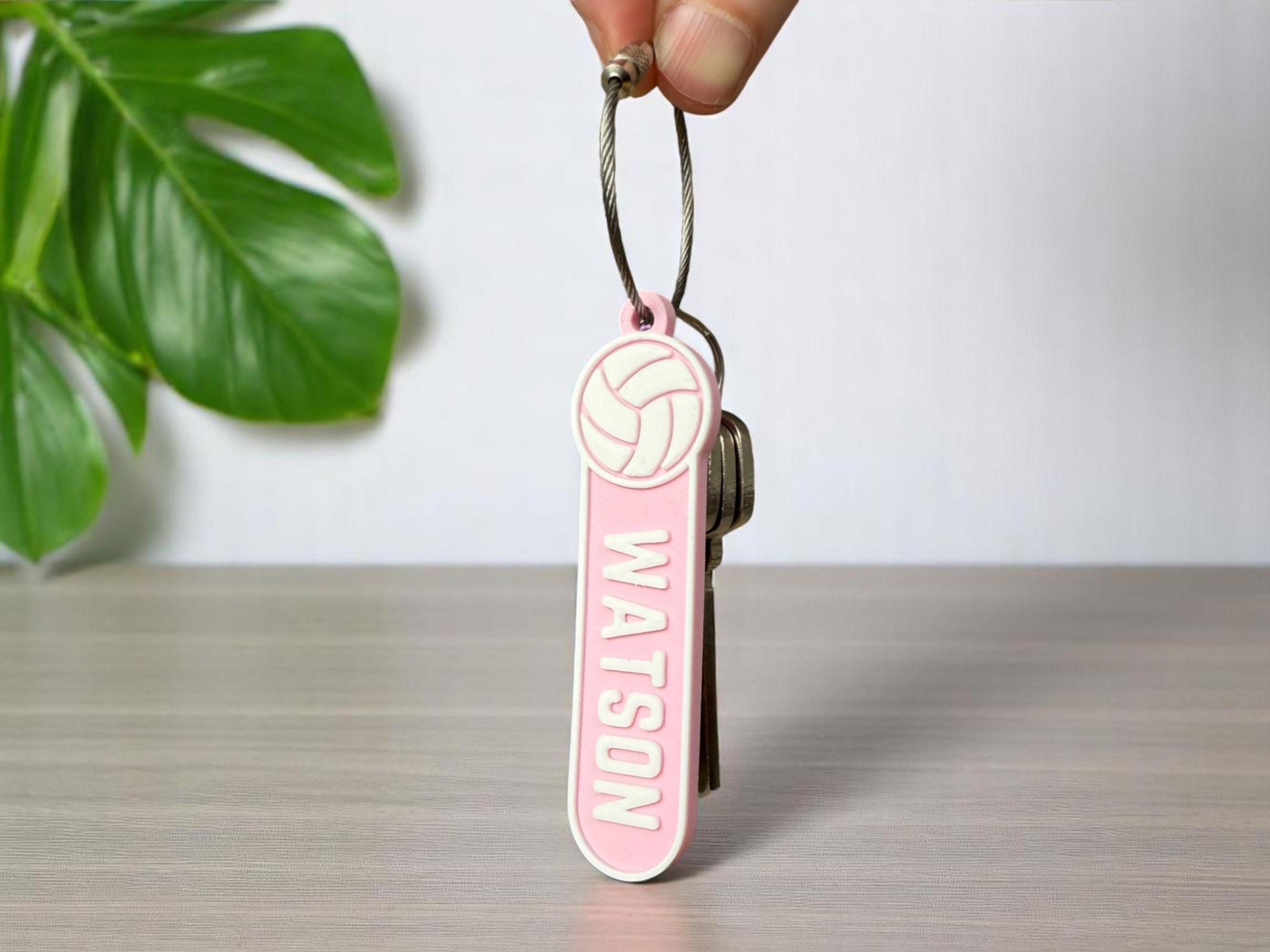 Personalised Netball Keyring | Custom Sports Gift | Netball Player Gift ...