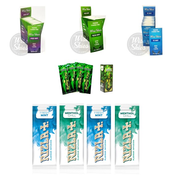 Wise Skies X Rizla X Rolling King Menthol Fresh Mint Ice Etsy
