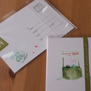 Postkarte: Valentine's tea time