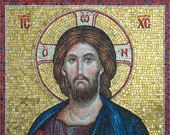 Christ Pantocrator. Mosaic Icon