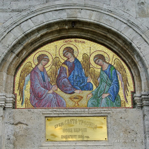 Mosaic Holy Trinity