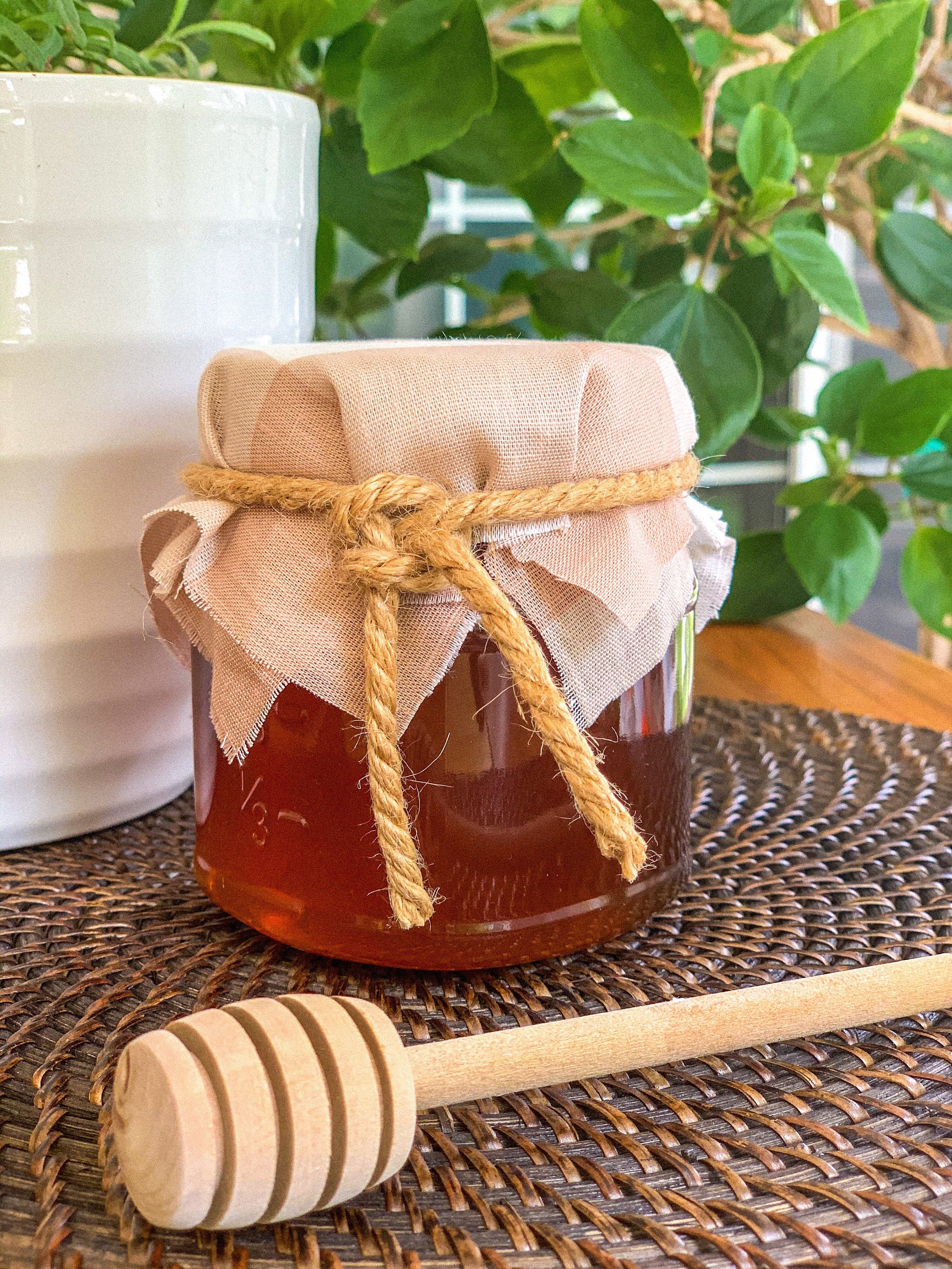 8 oz Mason jar Pure Raw Arkansas Honey Custom Wrapped Gift Etsy
