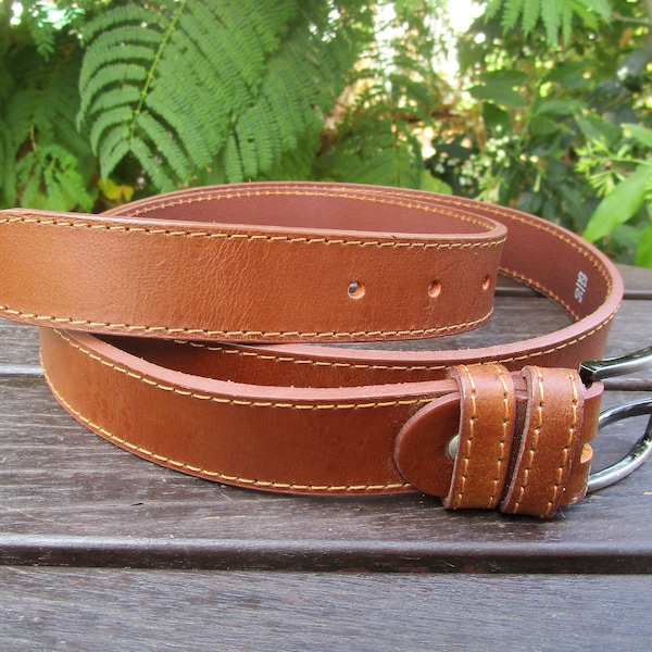 Ceinture en cuir grec faite à la main, ceinture classique, ceinture en cuir à point unique, ceinture en cuir véritable