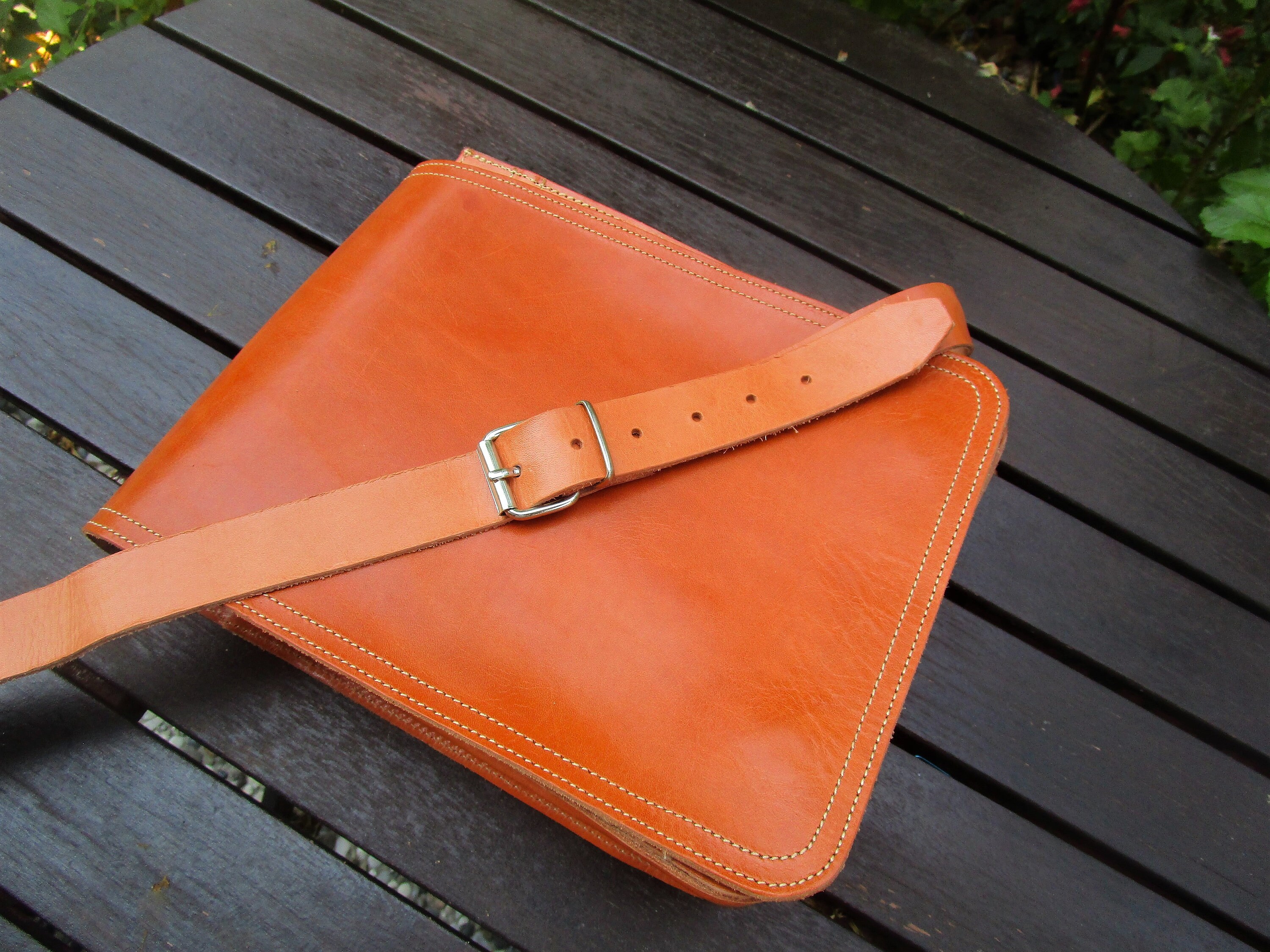 Men's Messenger Bag Handmade Greek Leather Bag Vertical Etsy