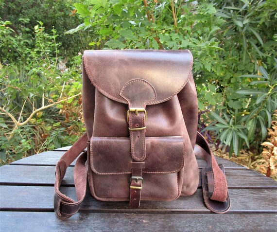 Greek leather shop bags