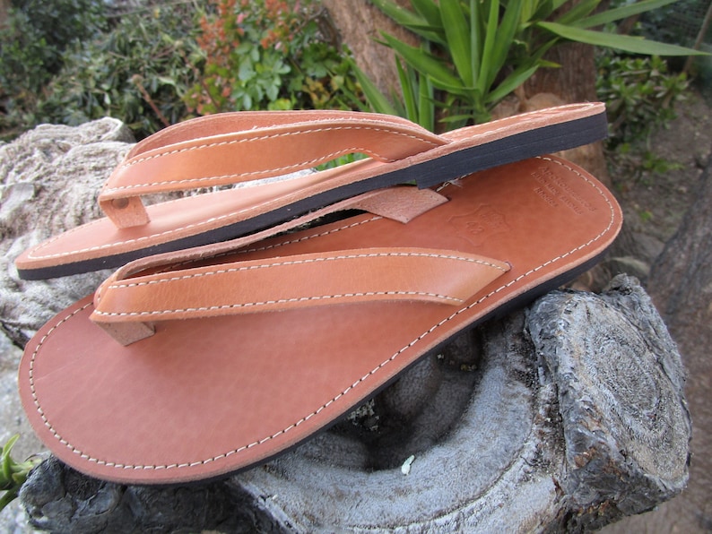 Men's Handmade Greek Leather Flip Flop Sandals image 4