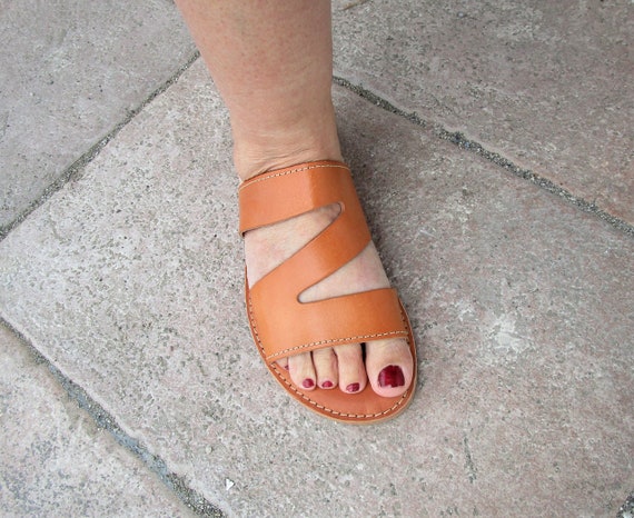 Buy Women s Slide Sandals With Cushioned Insole Option Greek