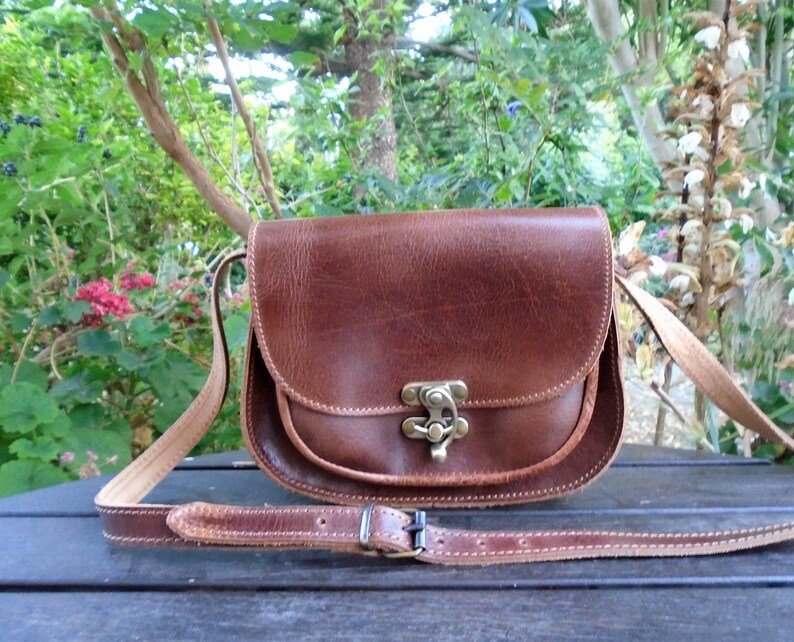 Handmade Greek Leather Bag Crossbody Bag Women's Saddle Etsy