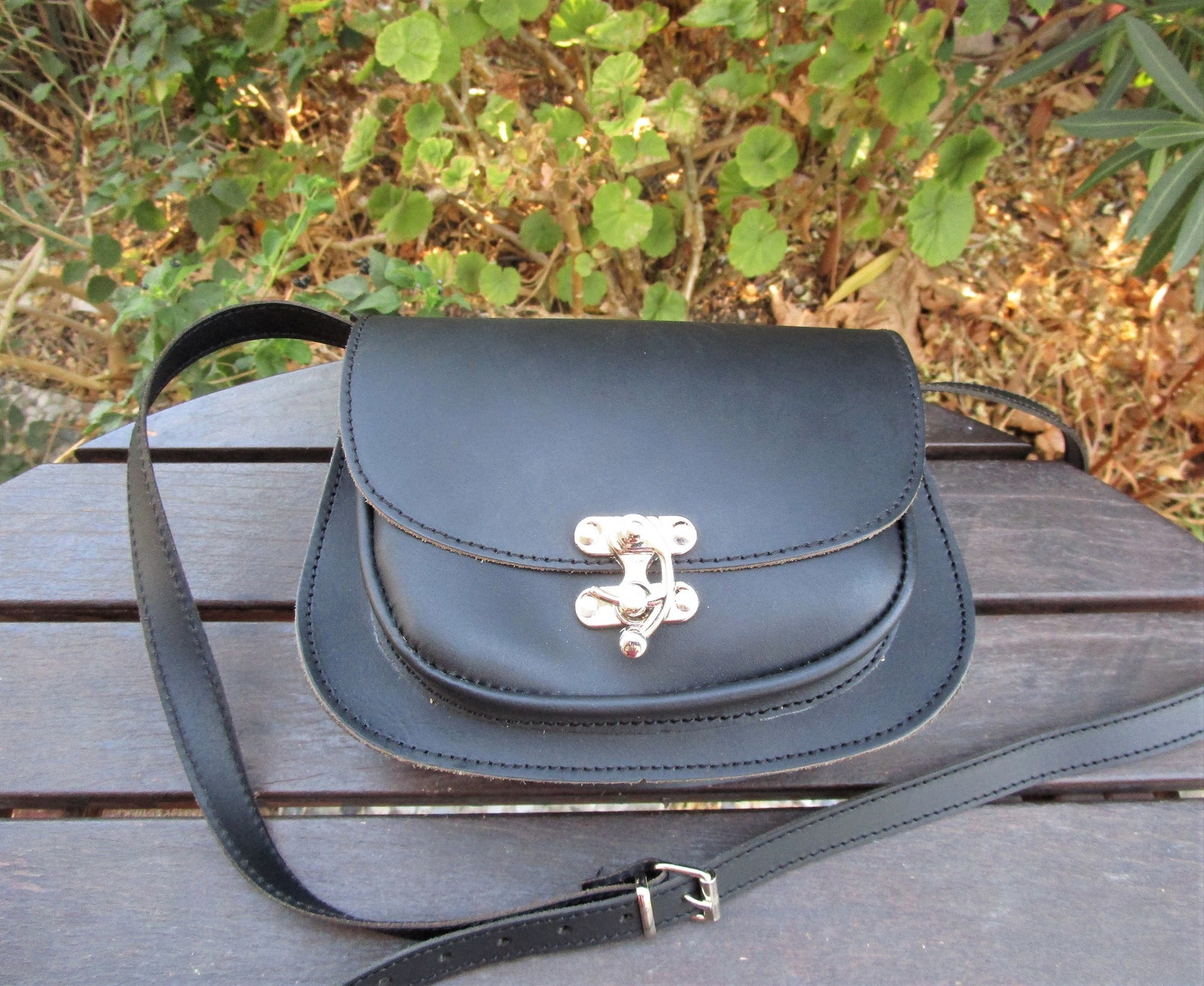 Handmade Greek Leather Bag Crossbody Bag Women's Saddle Etsy