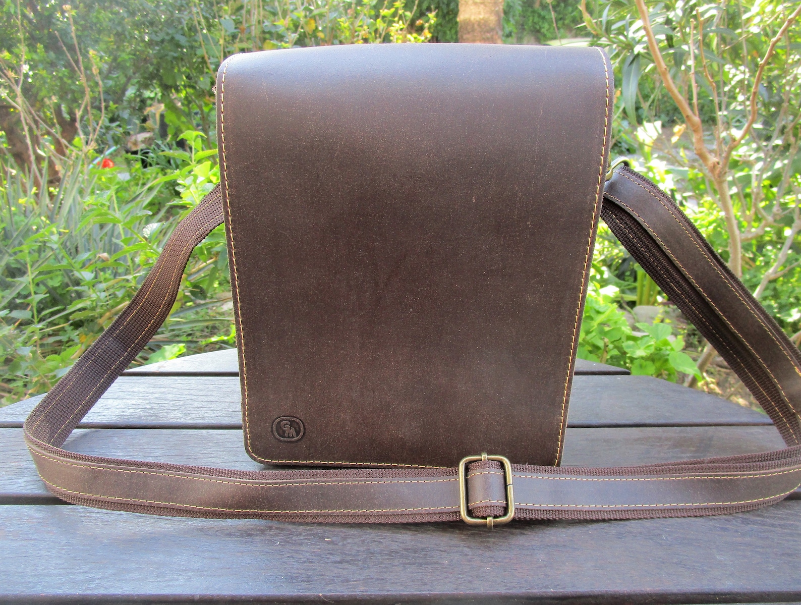 Handmade Greek Leather Bag Messenger Bag Vertical Crossbody Etsy