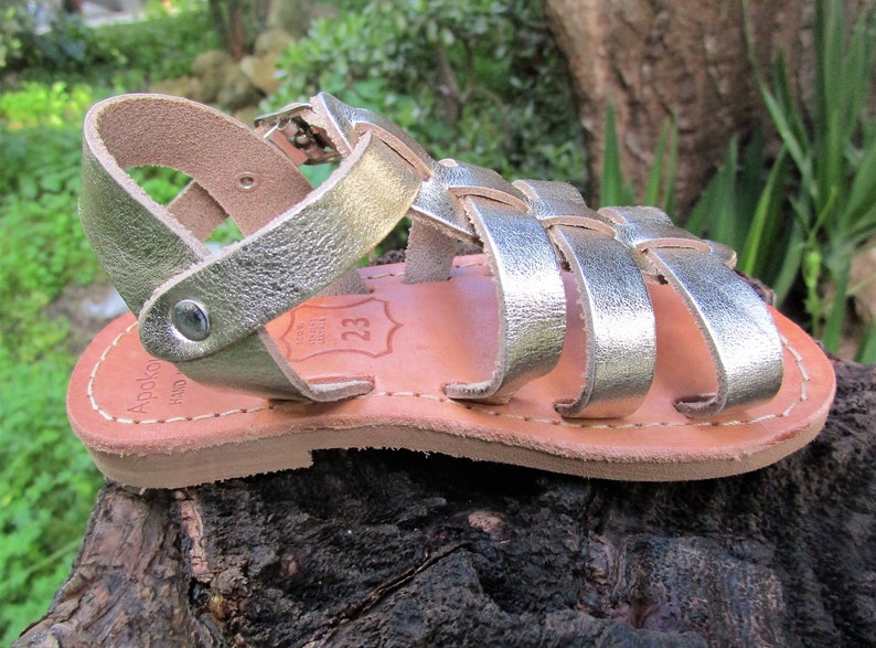 Children's Greek Leather Sandals Kid's Unisex - Etsy