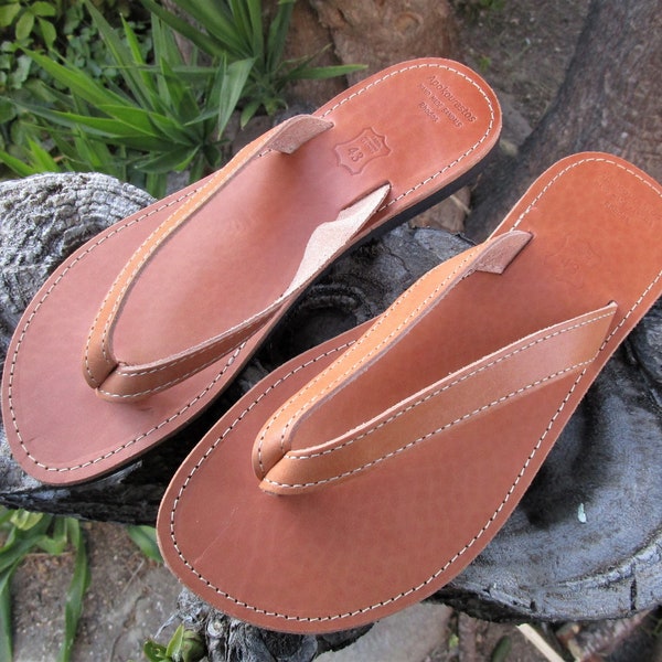 Thong Sandals, Handmade Greek Leather Sandals, Men's Sandals, Leather Flip Flops, Classic Sandals, Real Leather Sandals