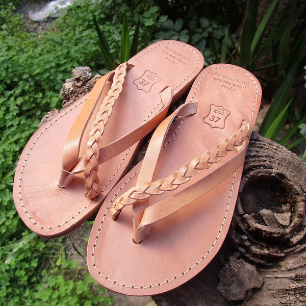 Leather Flip Flop Etsy