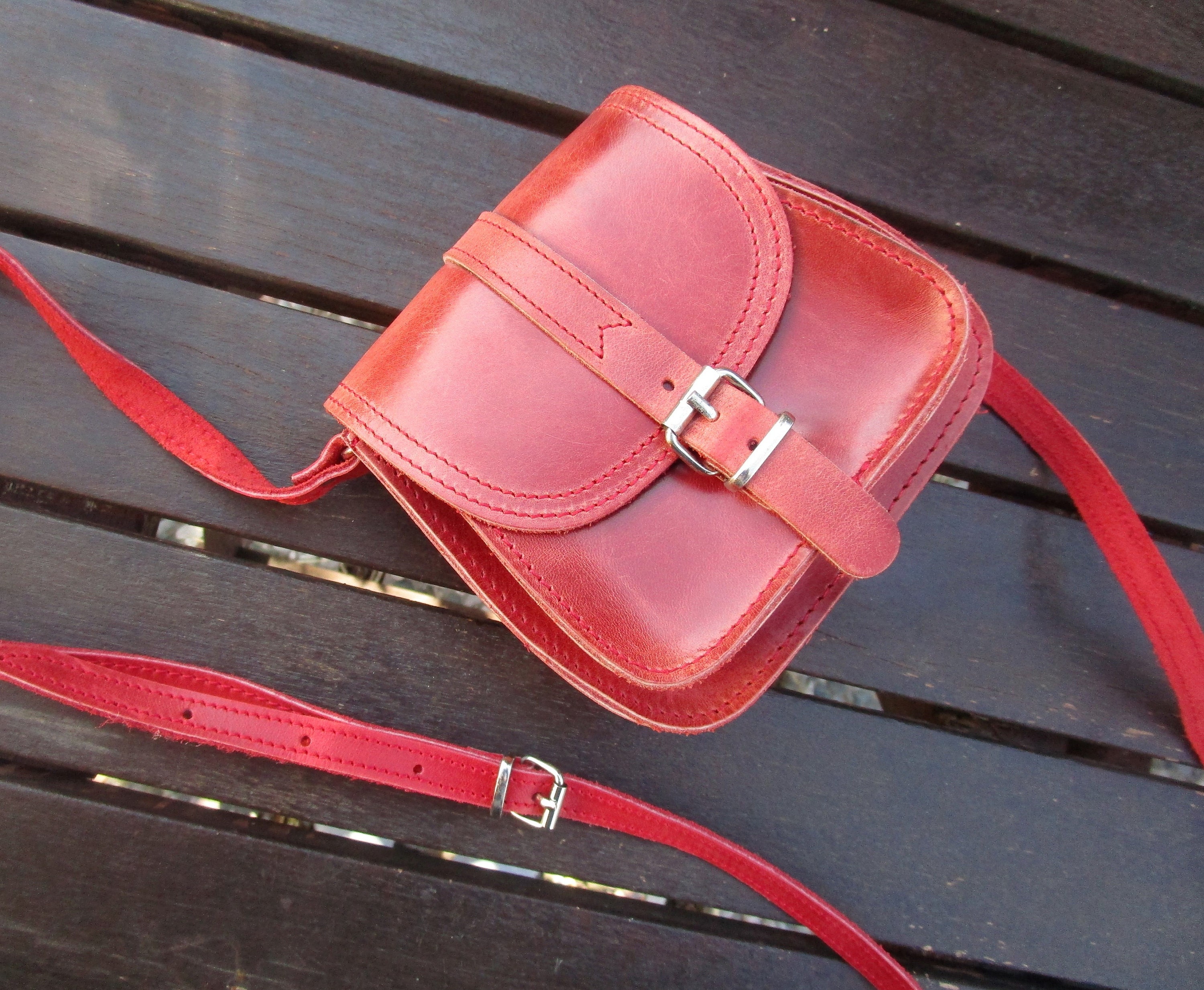 Handmade Greek Leather Bag Women's Small Crossbody Bag Etsy