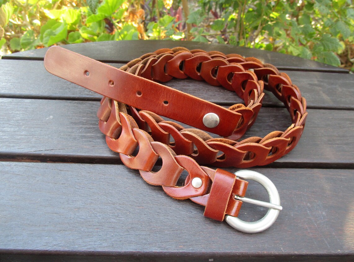 Adjustable Linked Belt Greek Leather Belt Handmade Belt - Etsy