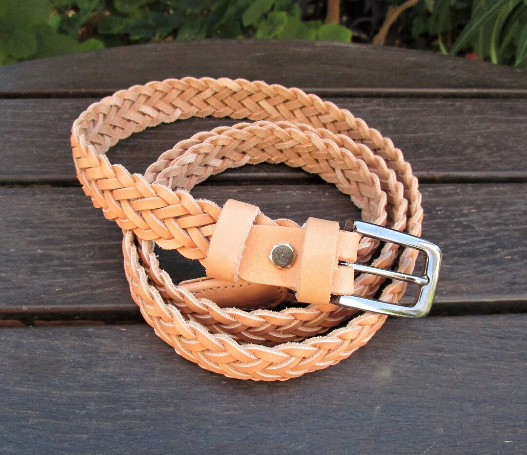 Braided Belt Handmade Greek Leather Belt Woven Belt Real Etsy