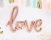 Love Balloon, Love Script Balloon,Engagement Balloon, Hen Party Balloon, Rose Gold Love Balloon, Hen Party Decorations, Classy Hen Party