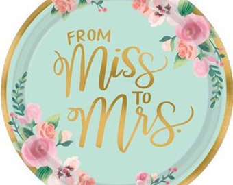 bridal shower paper plates