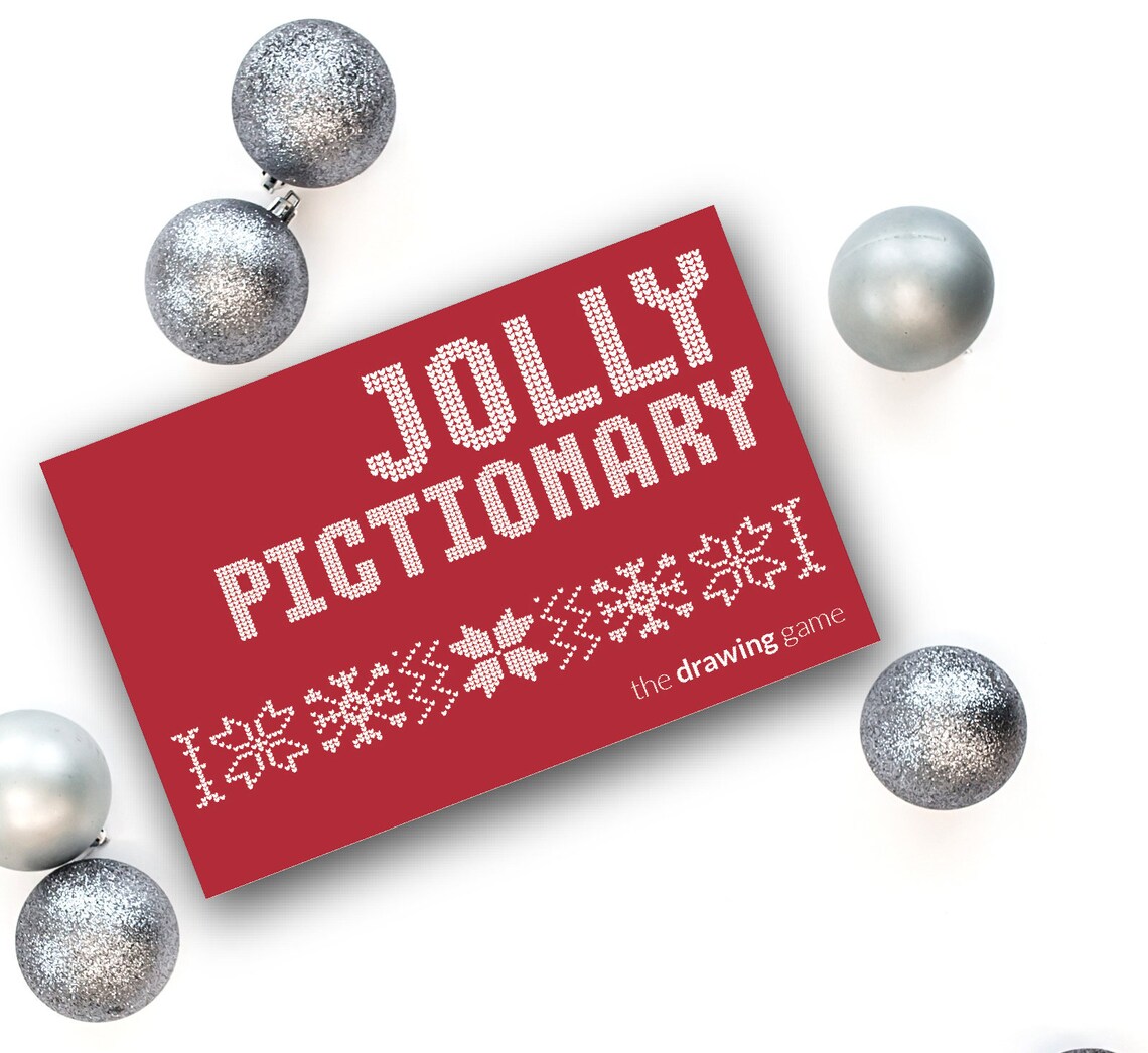 Christmas Game Christmas Party Game Christmas Pictionary | Etsy