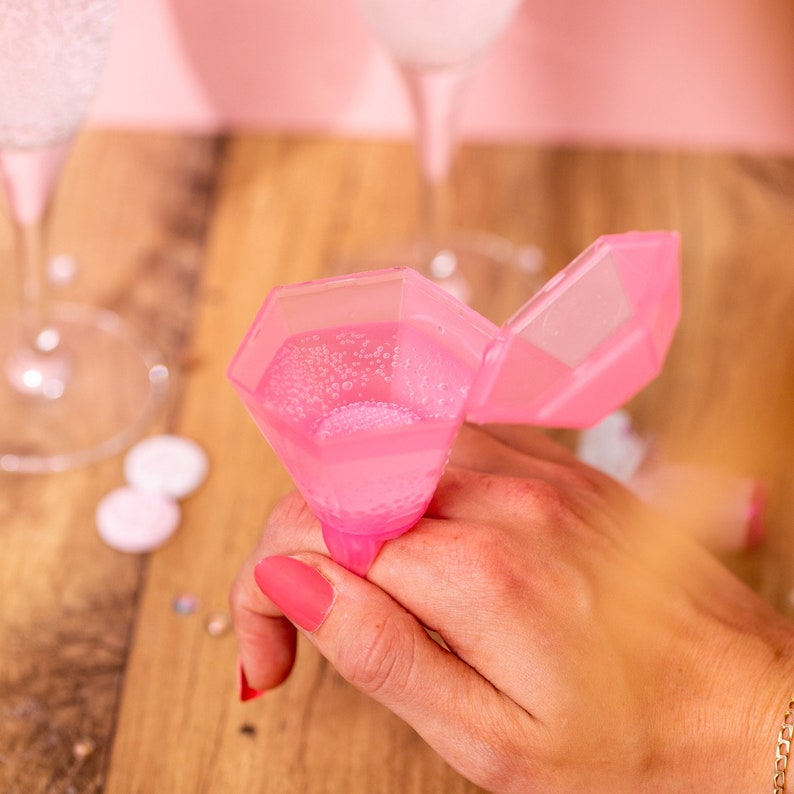 Diamond Ring Shot Glasses Hen Party Shot Glasses Pink Shot Etsy UK