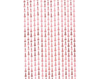 Rose Gold Willy Foil Curtain Backdrop, Hen Party Foil Curtain, Hen Party Decorations, Hen Party Backdrop, Bridal Shower Decorations, EVJF