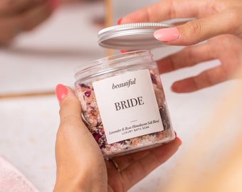 BRIDE Luxury Bath Soak, Bride Himalayan Salts, Bath Soak, Bride Bath Soak, Bride Gift, Bath Salt Blend, Engagement Gift