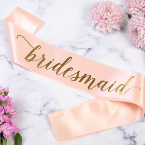 Bridesmaid Sash, Bridesmaid Sashes, Bridesmaid Gifts, Hen Party Sashes, Classy Hen Party, Hen Party Sashes, Luxury Bridesmaid Sash