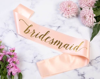 Bridesmaid Sash, Bridesmaid Sashes, Bridesmaid Gifts, Hen Party Sashes, Classy Hen Party, Hen Party Sashes, Luxury Bridesmaid Sash