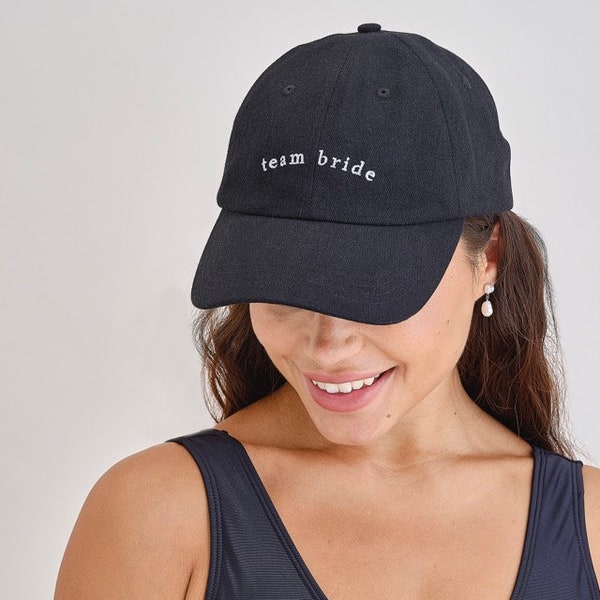 Black Team Bride Hen Party Cap | Hen Party Baseball Cap perfect for your Bride Tribe