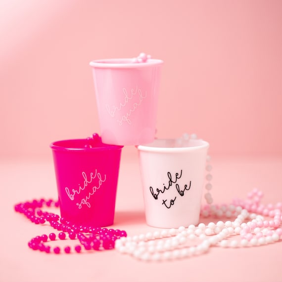 Pink Ring Shot Glasses | Hen Party Shot Glasses from Team Hen