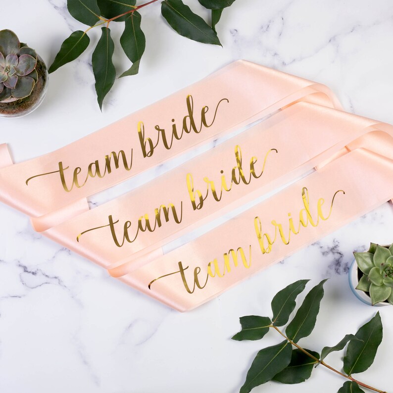 Hen Party Sash Team Bride Sash Team Bride Hen Party Sash Etsy UK