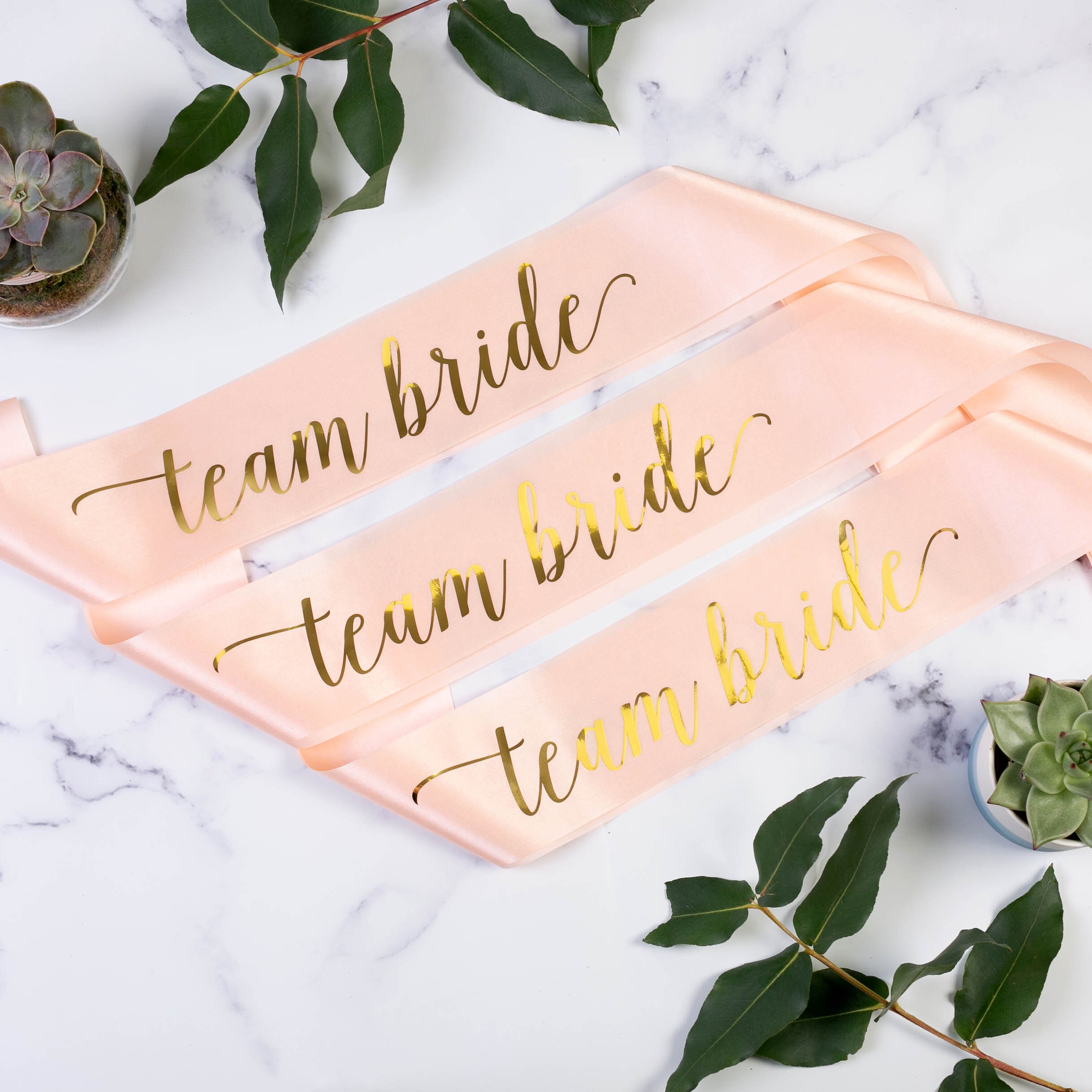 TEAM BRIDE HEN PARTY NIGHT DO BRIDE TO BE SASHES VEIL ROSE GOLD ACCESSORIES  LOT