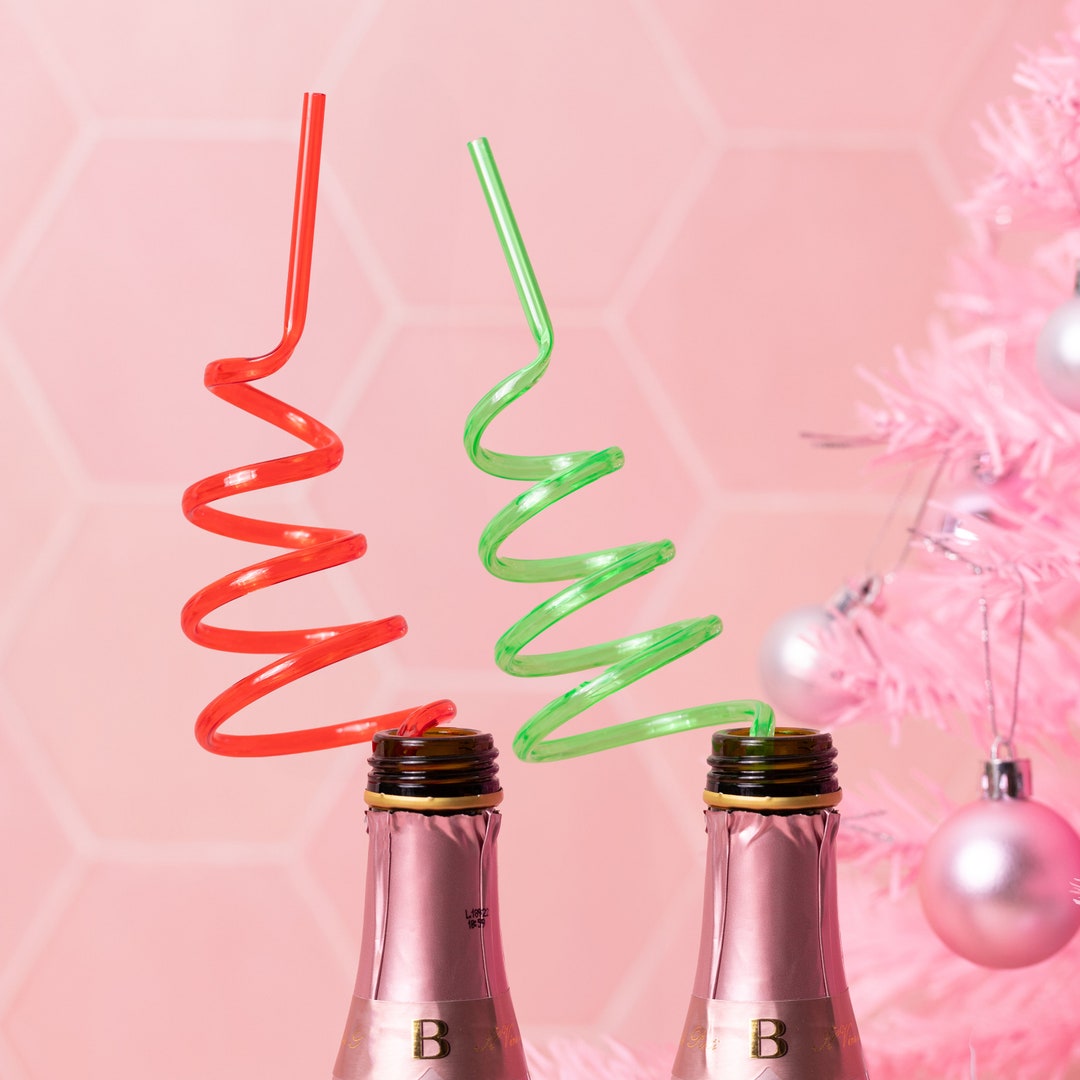 Festive Christmas Drinking Tree Straw, Reuseable Christmas Tree