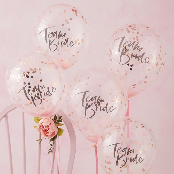 Hen Party Balloons Floral Balloons Hen Party Confetti Etsy