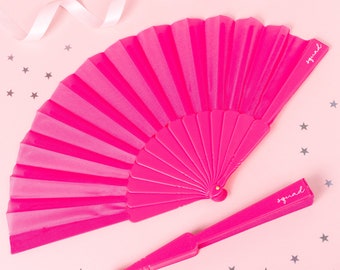 Hot Pink Bride Squad Hen Party Fan, Hen Party Favours, Goody Bag Filler, Hen Party Accessories